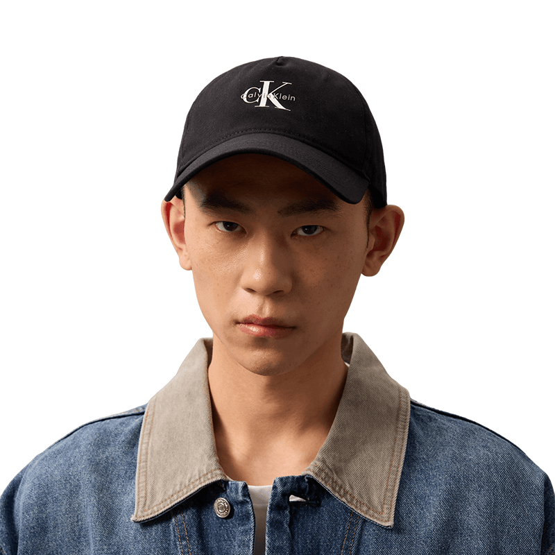 Кепка Calvin Klein Хлопковый Волокно Бейсболки Унисекс Космический Черный - изображение 6