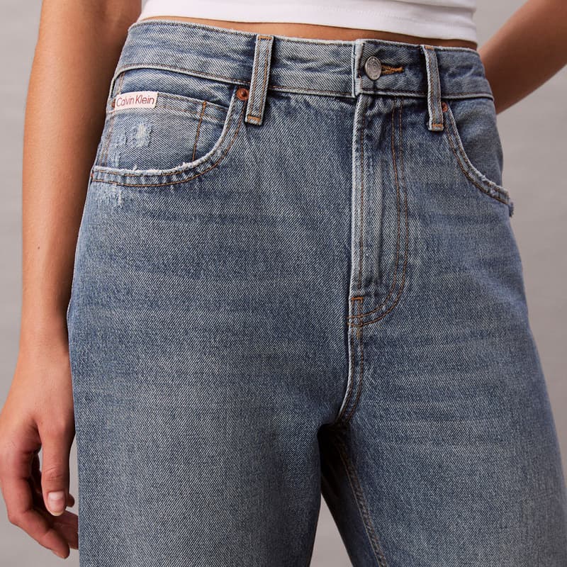 Джинсы Calvin Klein 2PX Джинсовый Светло-Синий Женские Джинсы - изображение 5