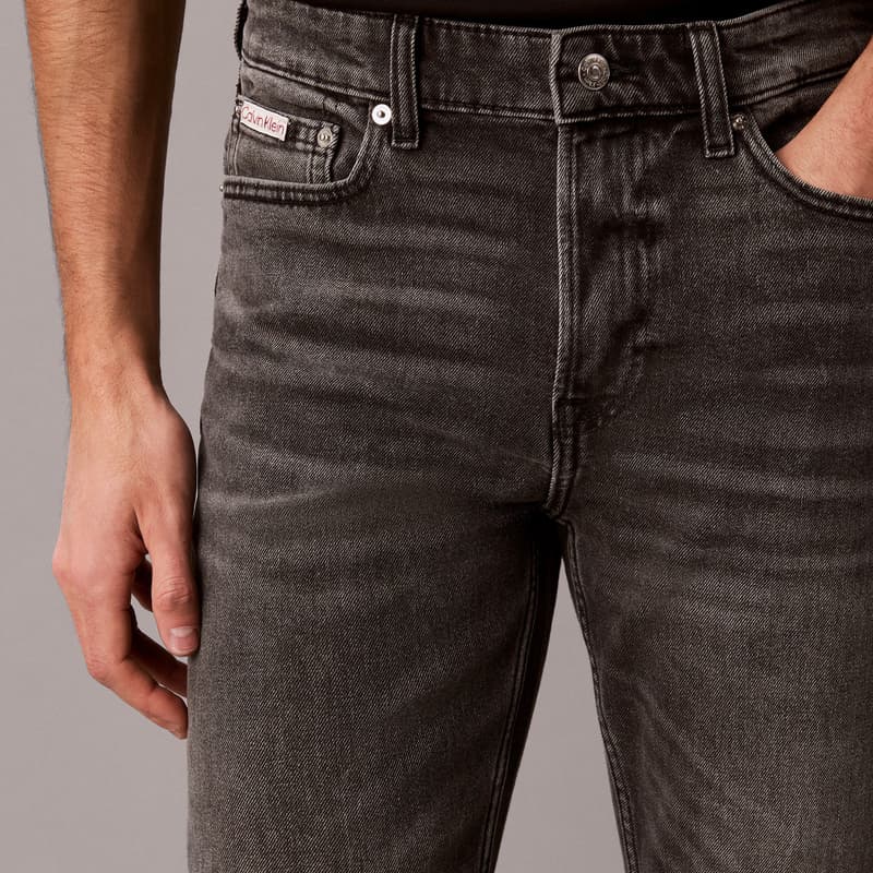 Штаны Calvin Klein NNK Denim Черный Серый Мужские Джинсы - изображение 5