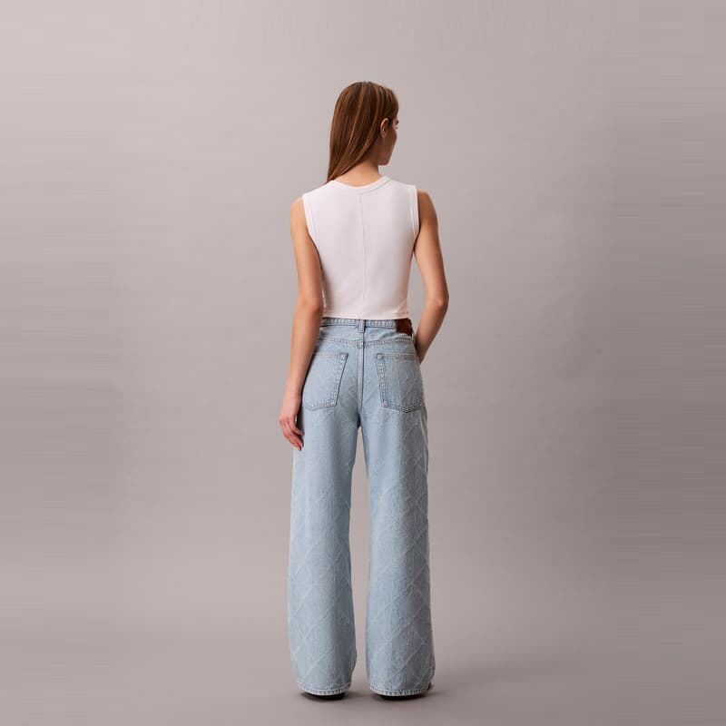 Джинсы Calvin Klein Wide Leg Version 3U8 Джинсовый Светло-Синий Женские Джинсы - изображение 3