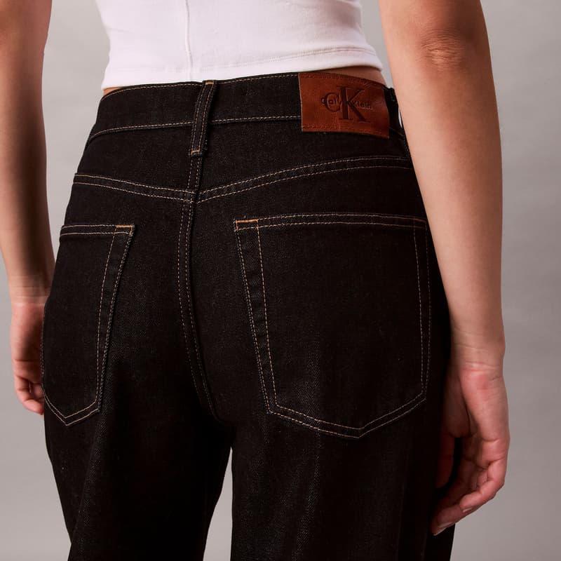 Джинсы Calvin Klein Wide Leg Version N8D Темно-синий деним Женские Джинсы - изображение 6