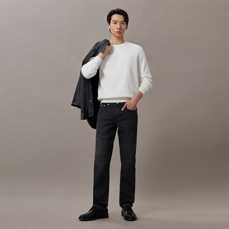 Штаны Calvin Klein R8O Denim Черные Мужские Джинсы - изображение 4
