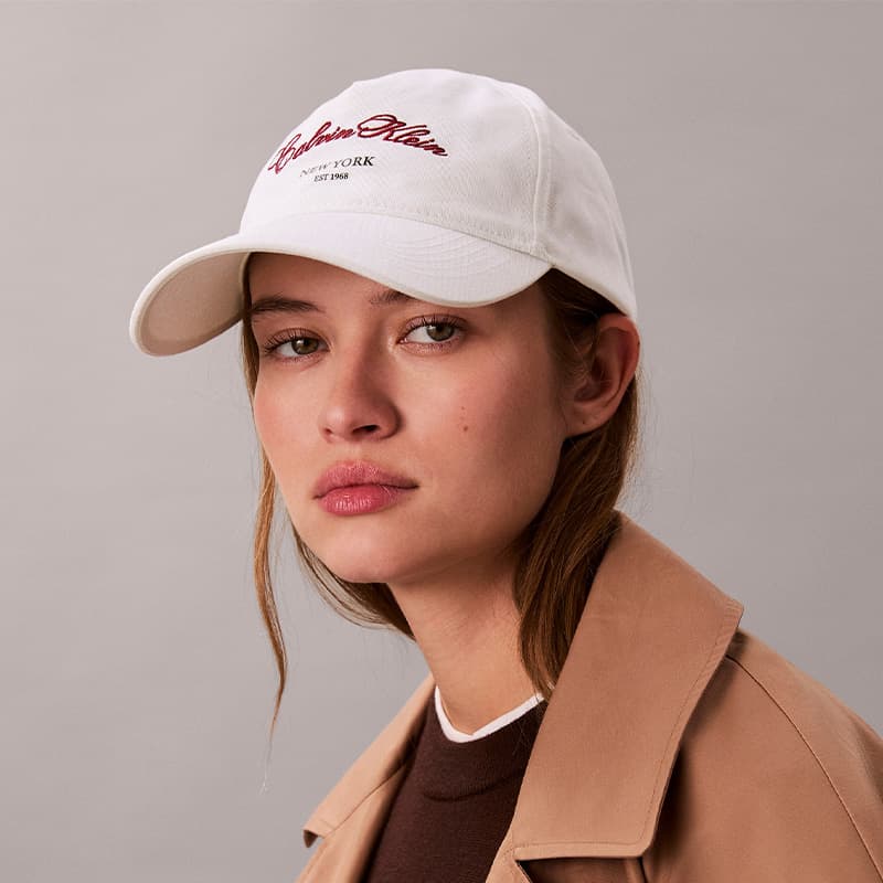 Кепка Calvin Klein Хлопковый Волокно Кепки Унисекс Лунный Белый - изображение 6