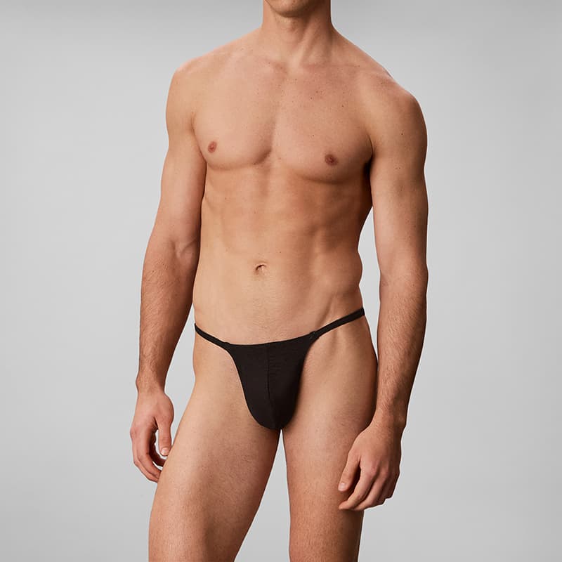 Трусы Calvin Klein UB1 Космический Черный Мужские Стринги - изображение 2
