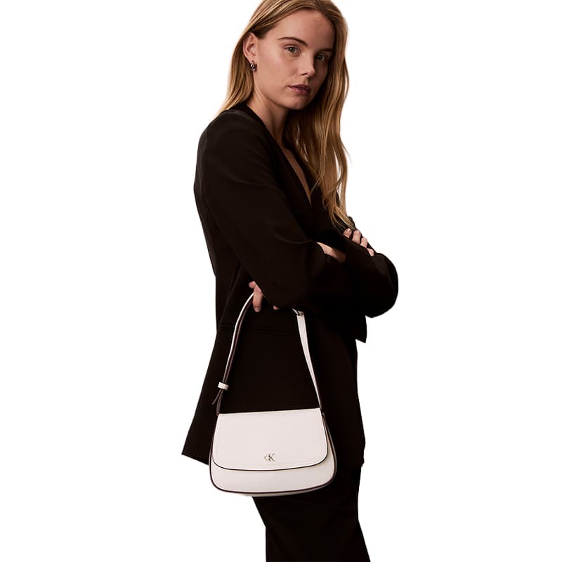 Сумка через плечо Calvin Klein Синтетический материал Сумка через плечо Средняя Женская Лунно-белая - изображение 7
