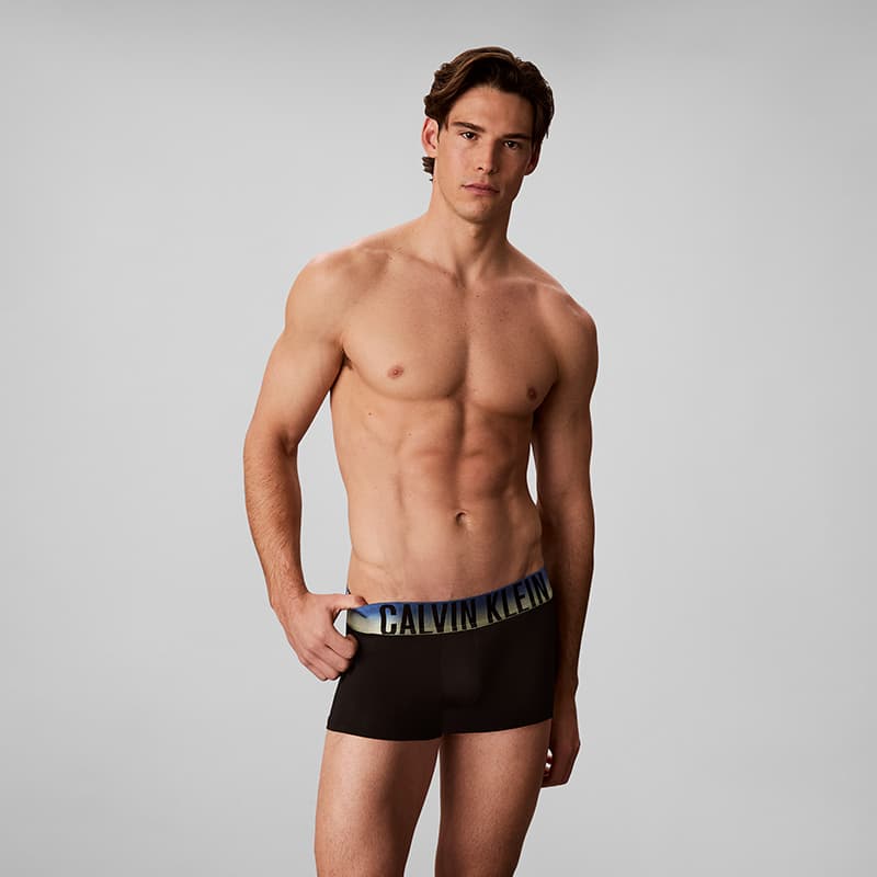 Трусы Calvin Klein 6M6 Сумерки Малиновый Черный Frosty Черный Прозрачный Остров Черный Мужские Боксеры - изображение 2