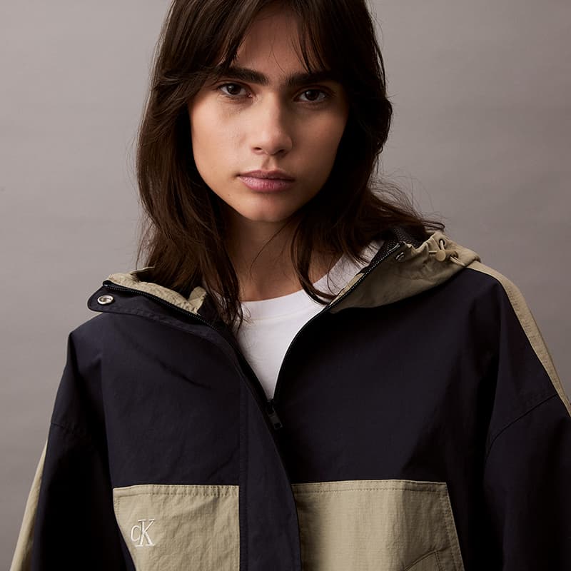 Куртка Calvin Klein SS25 Куртки и Пальто Женские Лорел Коричневый Темно-синий Синий - изображение 7