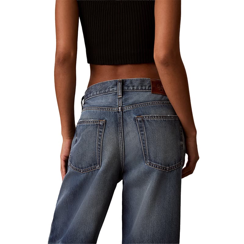 Джинсы Calvin Klein Wide Leg Version YY8 - Джинсы светло-голубого цвета женские - изображение 3