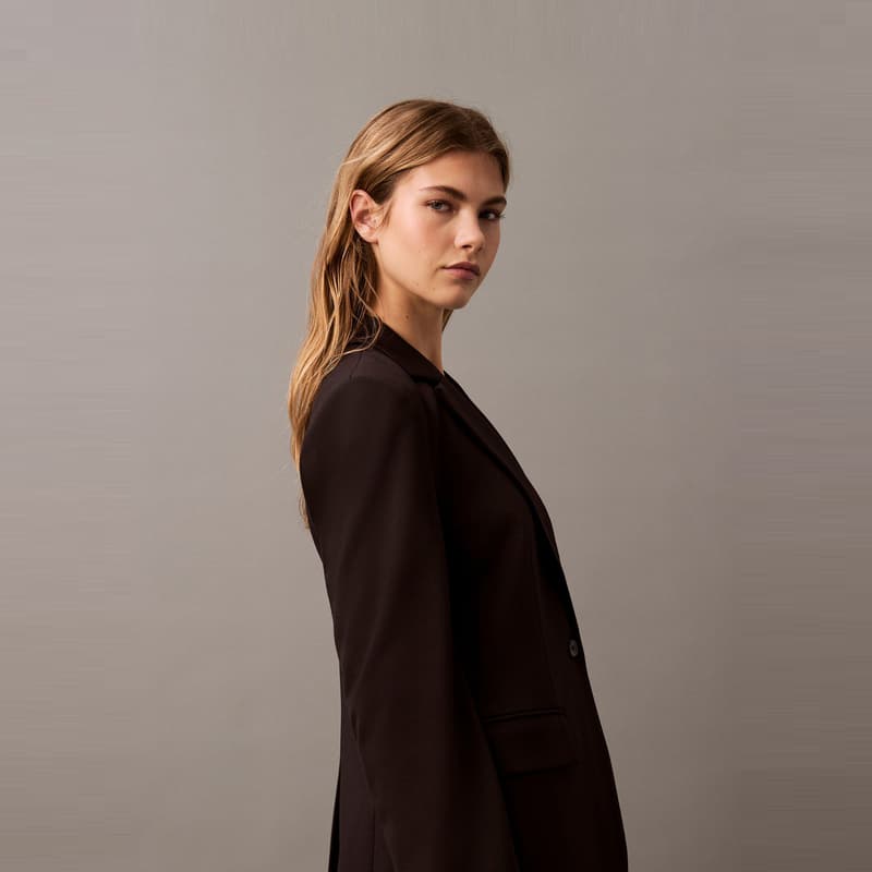 Calvin Klein Бизнес-костюм женский цвет космический черный - изображение 4