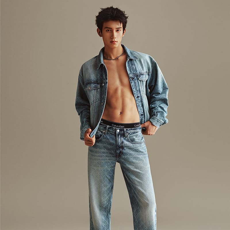 Штаны Calvin Klein 7J4 Джинсовый Синий Мужские Джинсы - изображение 2