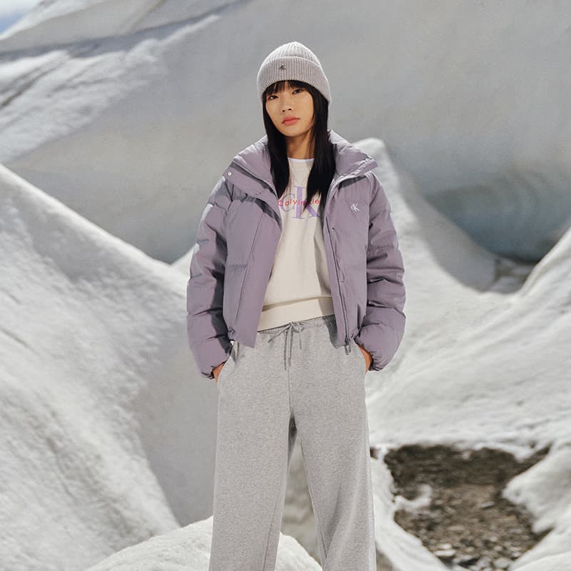 Шапка CALVIN KLEIN Шапка из овечьей шерсти полиамида Унисекс Кокосово-серый - изображение 3