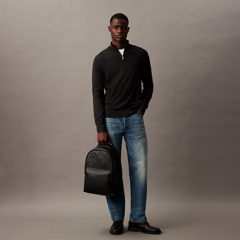 Рюкзак CALVIN KLEIN Синтетический материал ткань большой рюкзак для мужчин космический черный - изображение 6