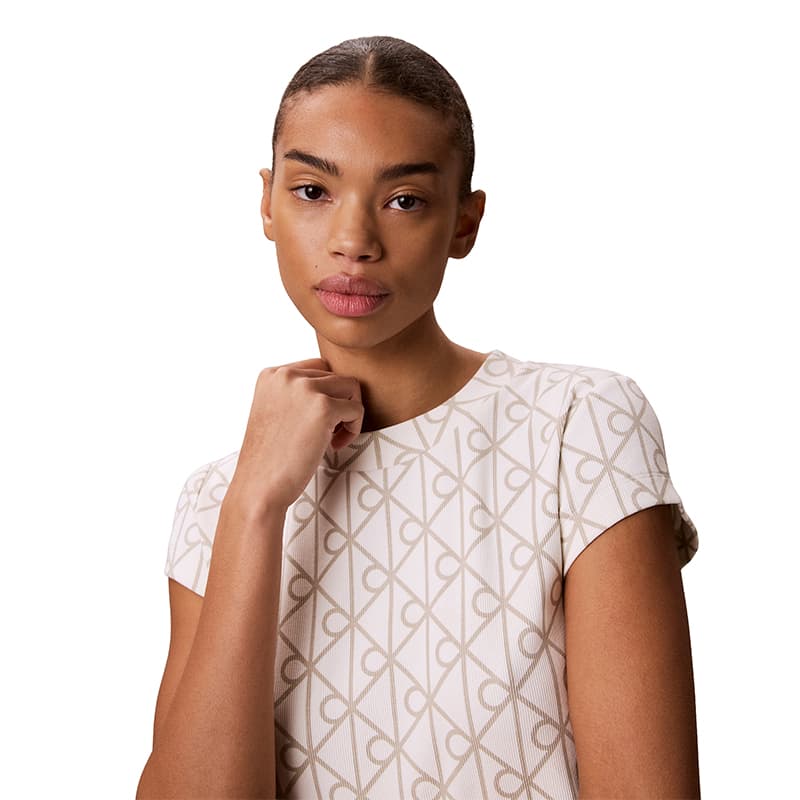 Футболка Calvin Klein YAS Сливочный Женские T-рубашки - изображение 4