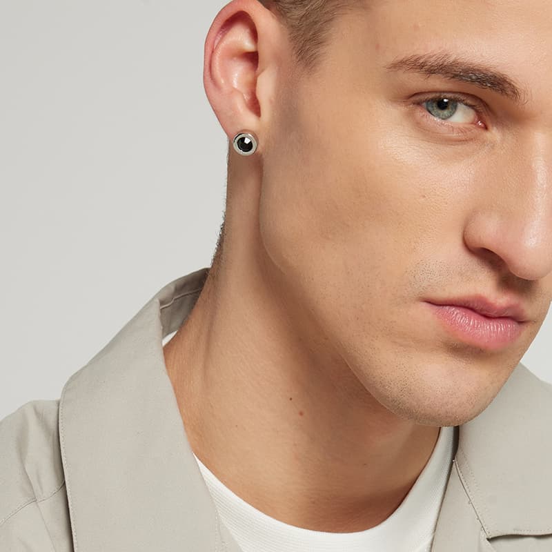 Серьги Серьги-гвоздики Calvin Klein из стали мужские - изображение 2