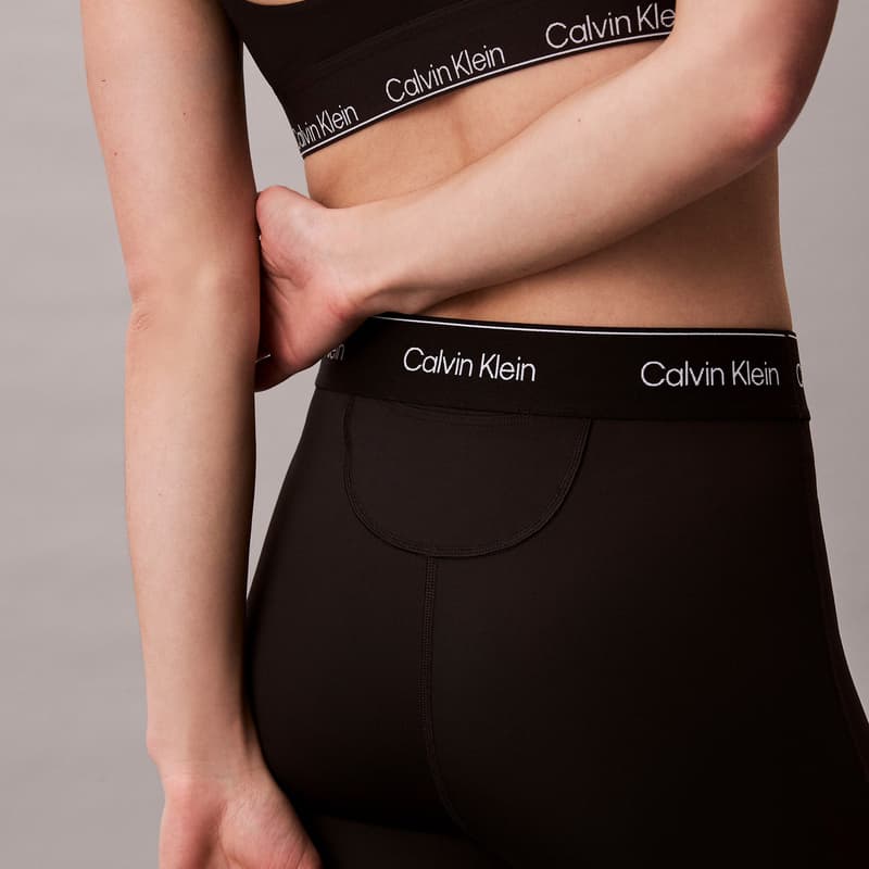 Штаны Calvin Klein SS25 Вязаные Спортивные Штаны Женские Космос Черный - изображение 6