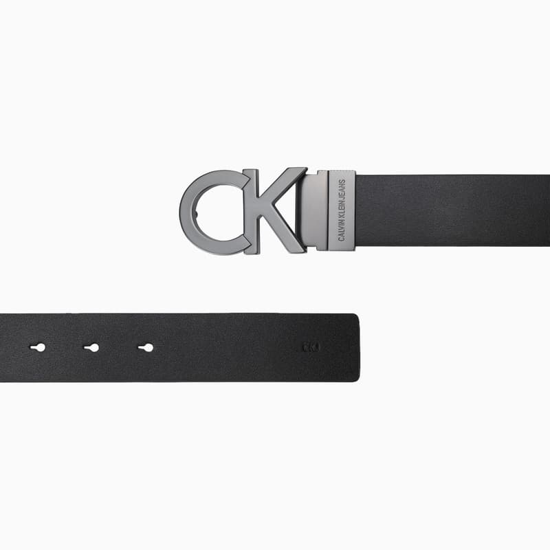 Ремень Calvin Klein Ремни из коровьей кожи Мужской Космос Черный 3,5 см - изображение 5