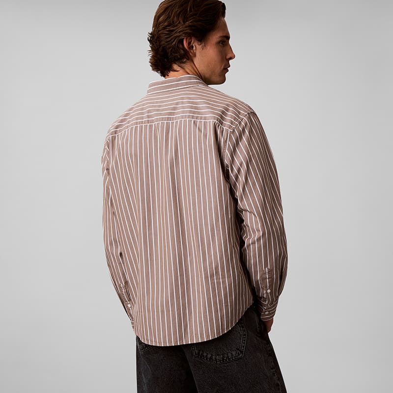 Рубашка Calvin Klein PF7-Кофе Мужские Рубашки - изображение 5