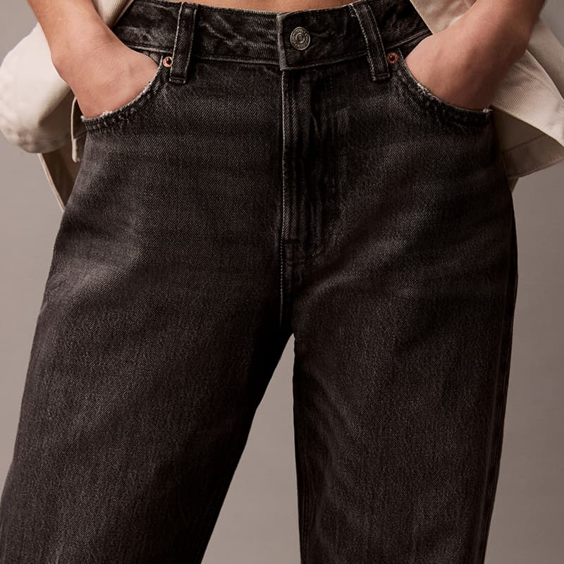 Джинсы Calvin Klein Джинсы Женские RDD Джинсовый Серый - изображение 6