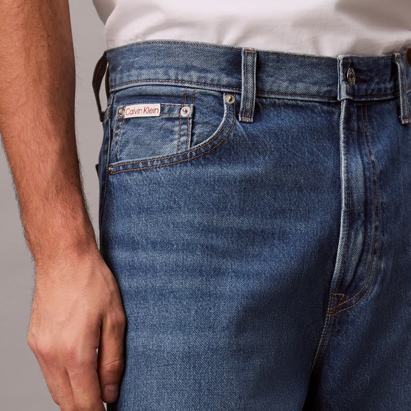 Штаны Calvin Klein NNO Джинсовый Светло-Синий Мужские Джинсы - изображение 6