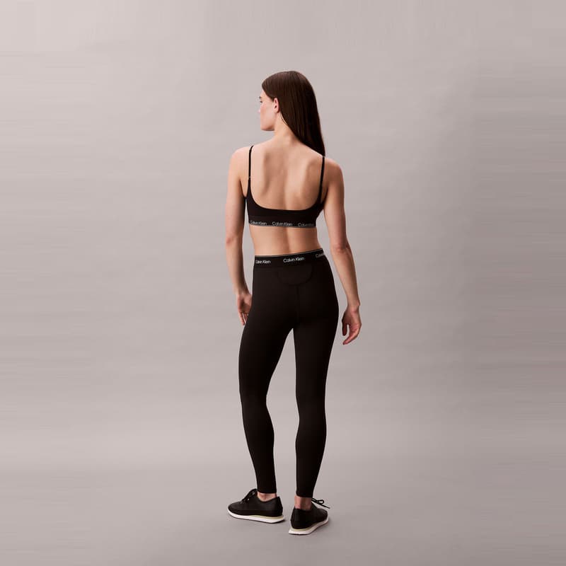 Штаны Calvin Klein SS25 Вязаные Спортивные Штаны Женские Космос Черный - изображение 4
