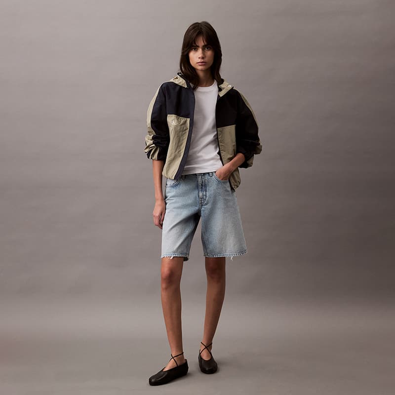 Куртка Calvin Klein SS25 Куртки и Пальто Женские Лорел Коричневый Темно-синий Синий - изображение 4
