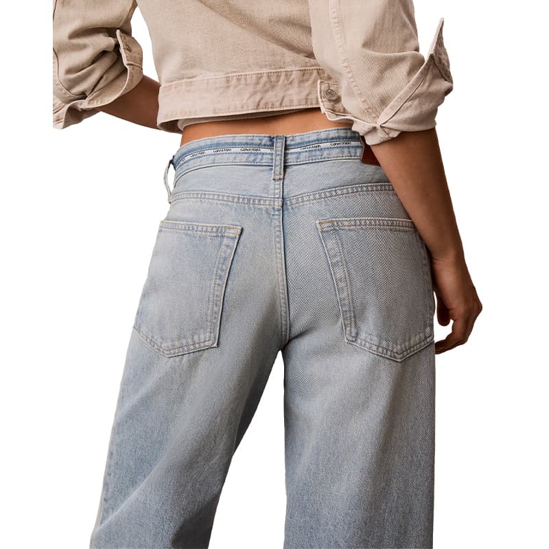 Джинсы Calvin Klein YP3 Джинсовый Синий Женские Джинсы - изображение 6