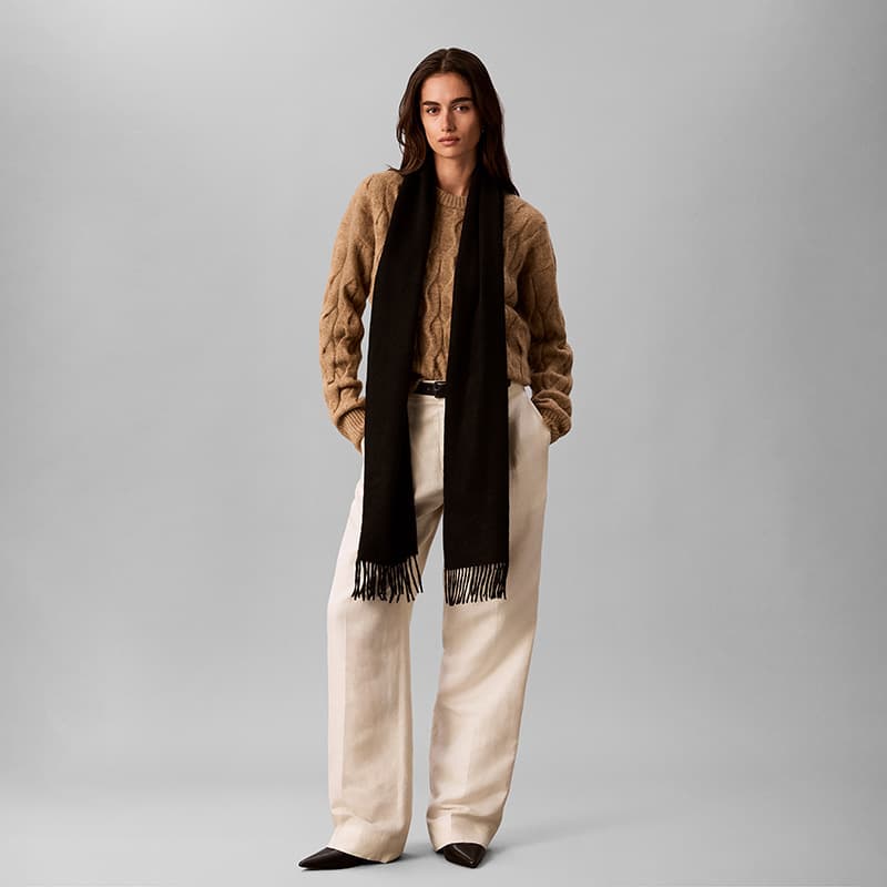 Шарф Calvin Klein Вязаные Шарфы Унисекс - изображение 5