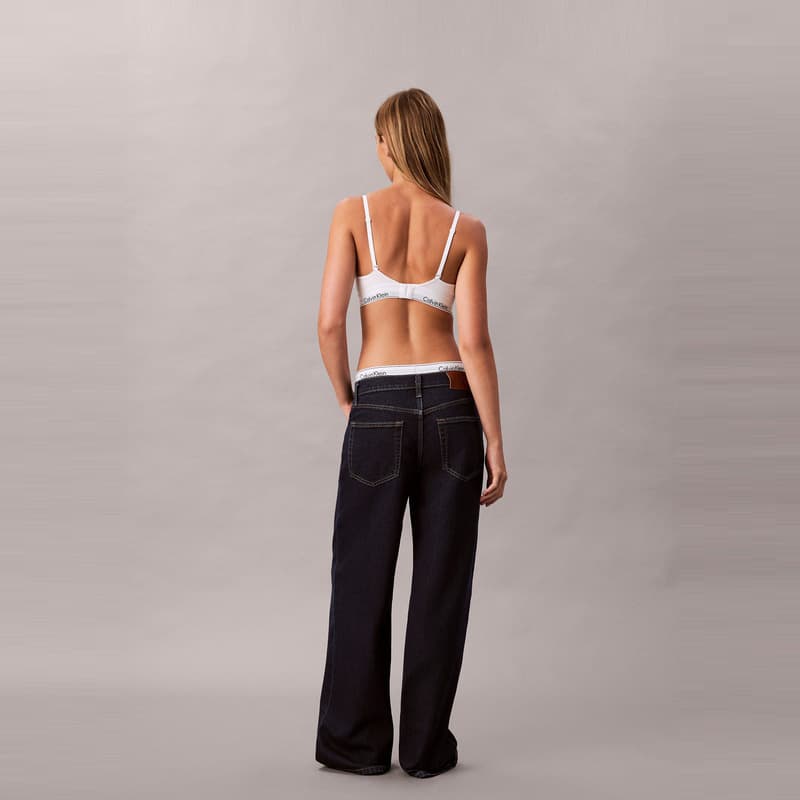 Джинсы Calvin Klein Wide Leg Version N8D Темно-синий деним Женские Джинсы - изображение 6