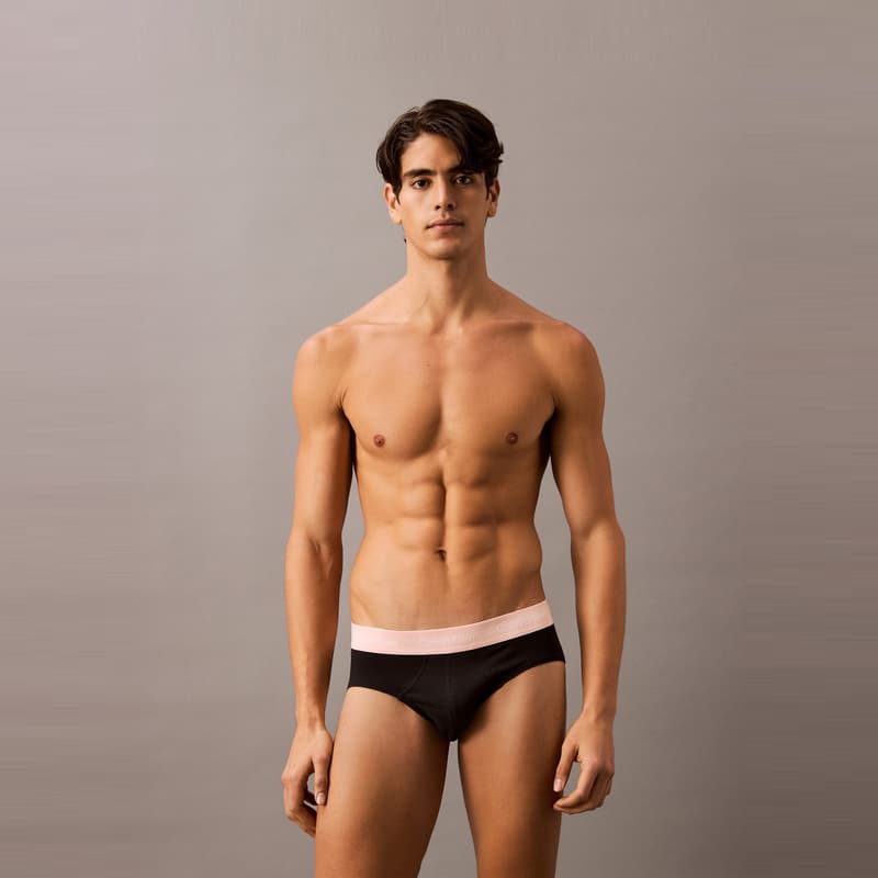 Трусы Calvin Klein Logo Triangle Briefs 3-Pack Red White Blue - изображение 4