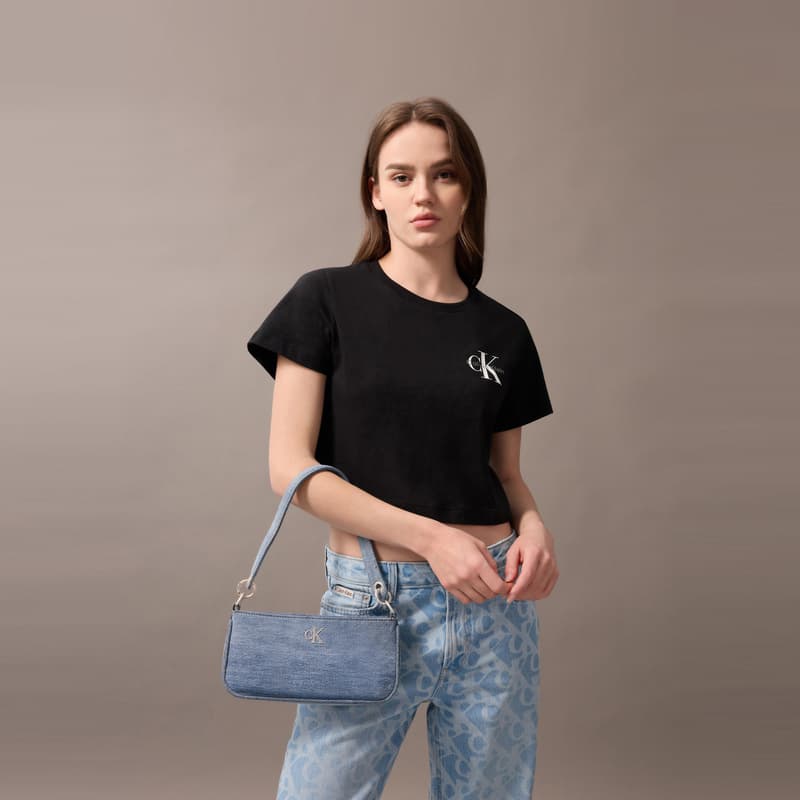 Мини-сумка Calvin Klein Сумка через плечо среднего размера женская светло-синяя - изображение 2
