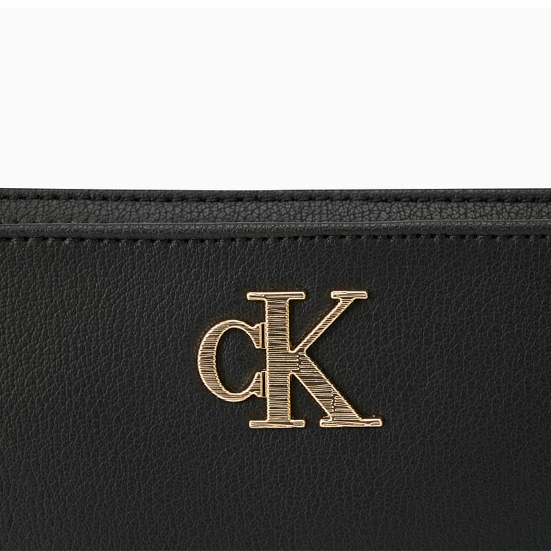 Мини-сумка calvin klein Синтетический материал Сумки через плечо Средний Женские Черный золотой - изображение 6
