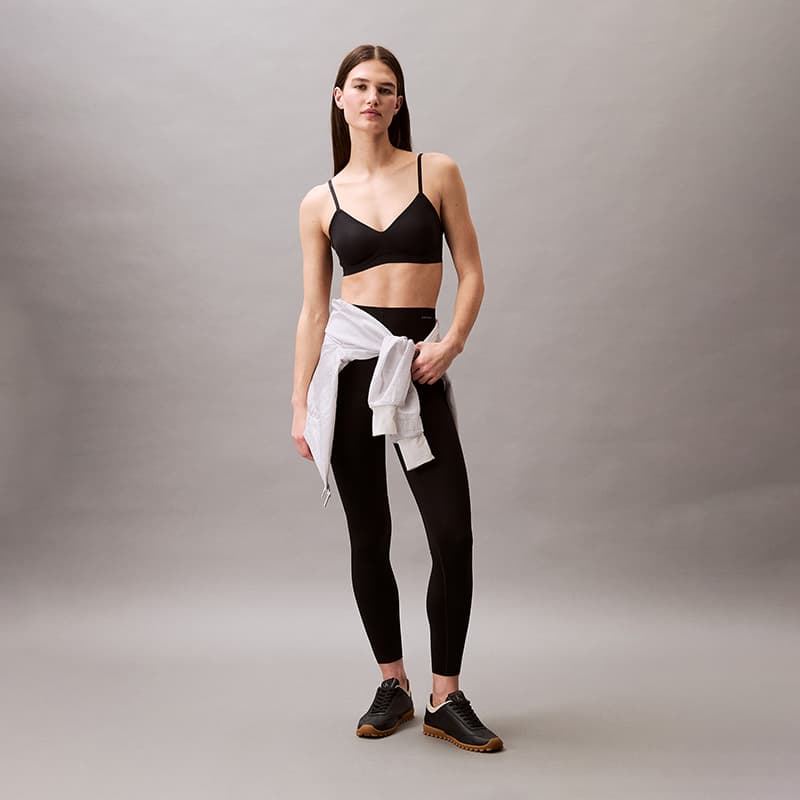 Штаны CALVIN KLEIN Вязаные спортивные брюки женские цвет космический черный - изображение 3