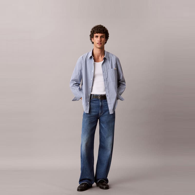 Штаны Calvin Klein XAW Джинсовый Синий Мужские Джинсы - изображение 5