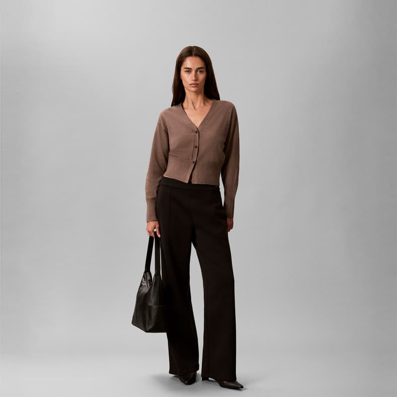 Мини-сумка calvin klein Синтетическая кожа Сумки через плечо Женские Космический черный - изображение 7
