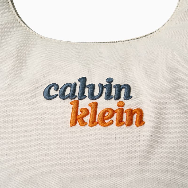 Мини-сумка Calvin Klein Ткань Патч Синтетический материал Сумка сумка через плечо Обычный (стандартный) Женские Слоновая кость - изображение 7