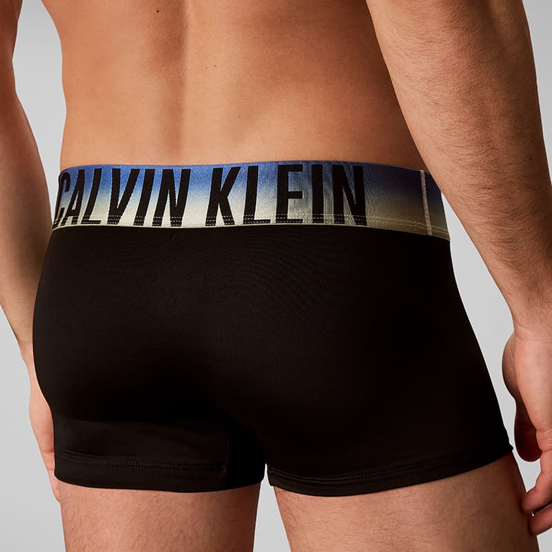 Трусы Calvin Klein 6M6 Сумерки Малиновый Черный Frosty Черный Прозрачный Остров Черный Мужские Боксеры - изображение 5