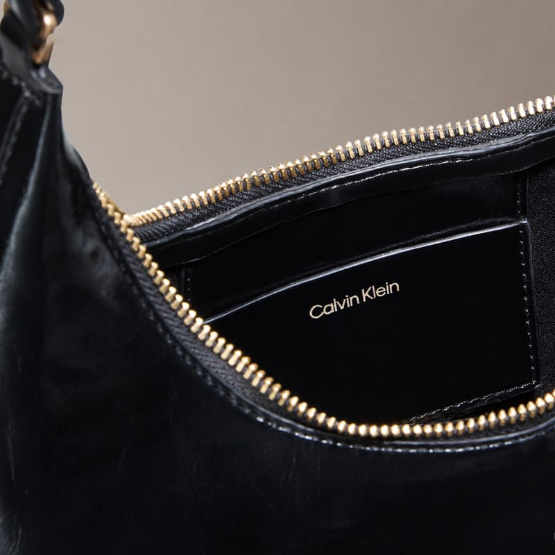 Мини-сумка calvin klein Смешанный материал Сумки через плечо Средний Женские Космический черный - изображение 2