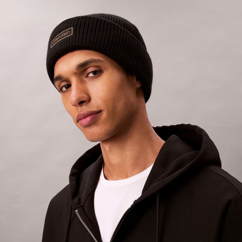 Шапка CALVIN KLEIN Шерсть Бини Унисекс Космический Черный - изображение 5