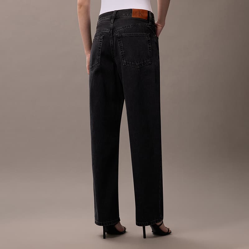 Джинсы Calvin Klein 846 Denim Черный Серый Женские Джинсы - изображение 5