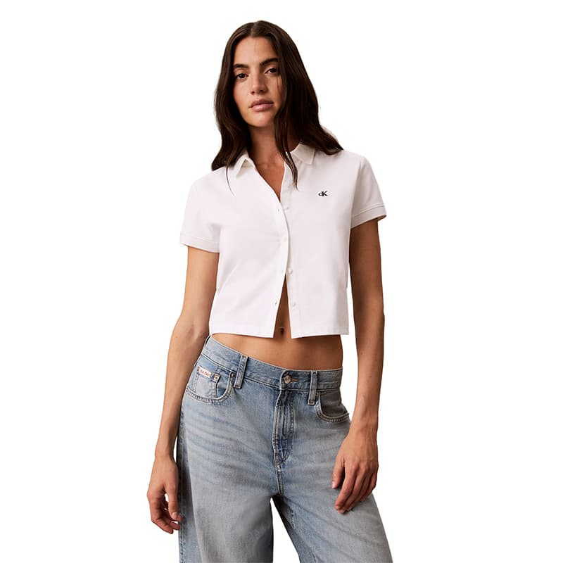 Calvin Klein YAF Moon Белая Женская Поло - изображение 3