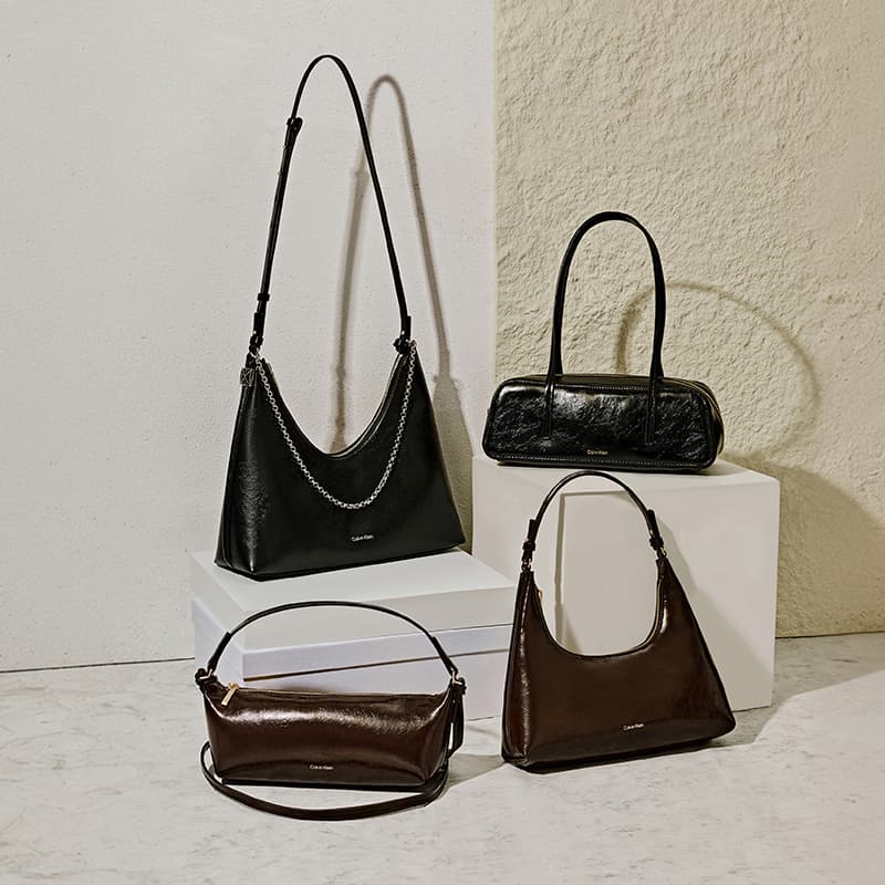 Мини-сумка calvin klein Смешанный материал Сумки через плечо Средний Женские Космический черный - изображение 2