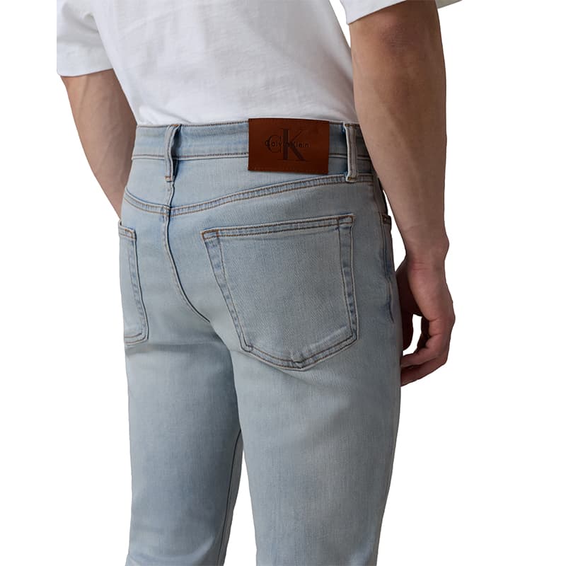 Штаны Calvin Klein Slim Fit 00K Джинсы Светло-Синие Мужские Джинсы - изображение 3