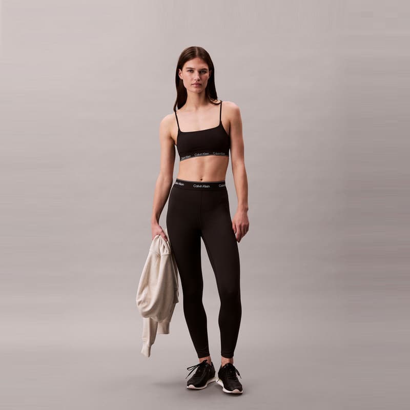 Штаны Calvin Klein SS25 Вязаные Спортивные Штаны Женские Космос Черный - изображение 3