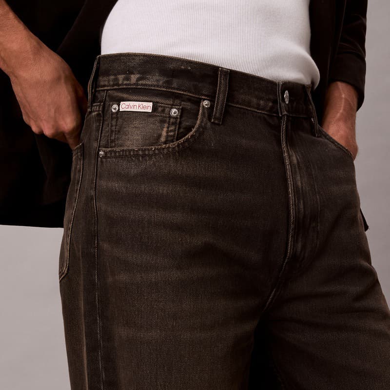 Штаны Calvin Klein 01G Denim Черные Мужские Джинсы - изображение 6