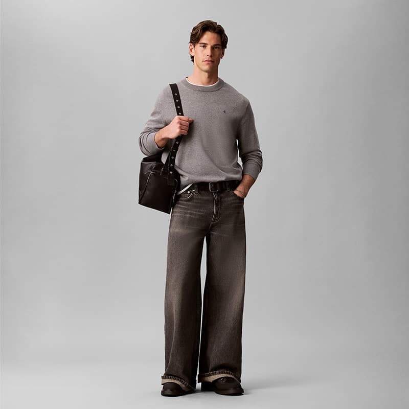 Штаны Calvin Klein 8J7 Серый карандаш Мужские Джинсы - изображение 4