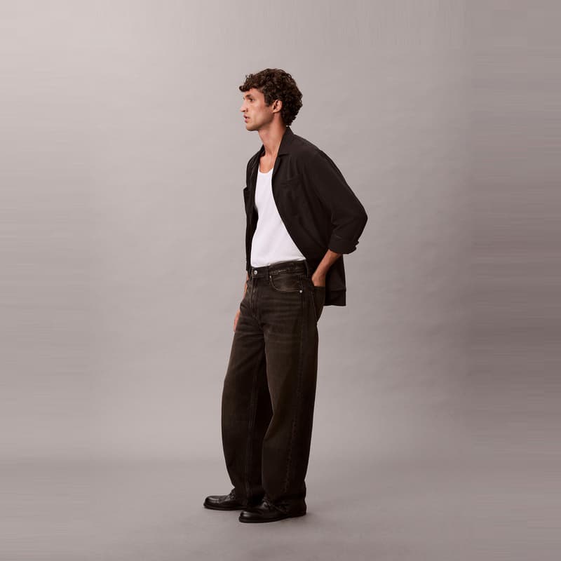 Штаны Calvin Klein 01G Denim Черные Мужские Джинсы - изображение 4