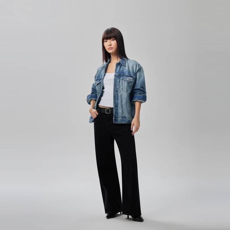 Джинсовая куртка calvin klein EQC Джинсовый синий Унисекс Джинсовые куртки - изображение 4