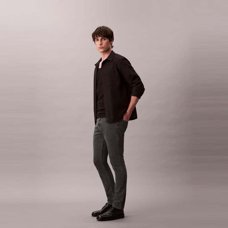 Штаны Calvin Klein 0XY Джинсовый Серый Мужские Джинсы - изображение 3