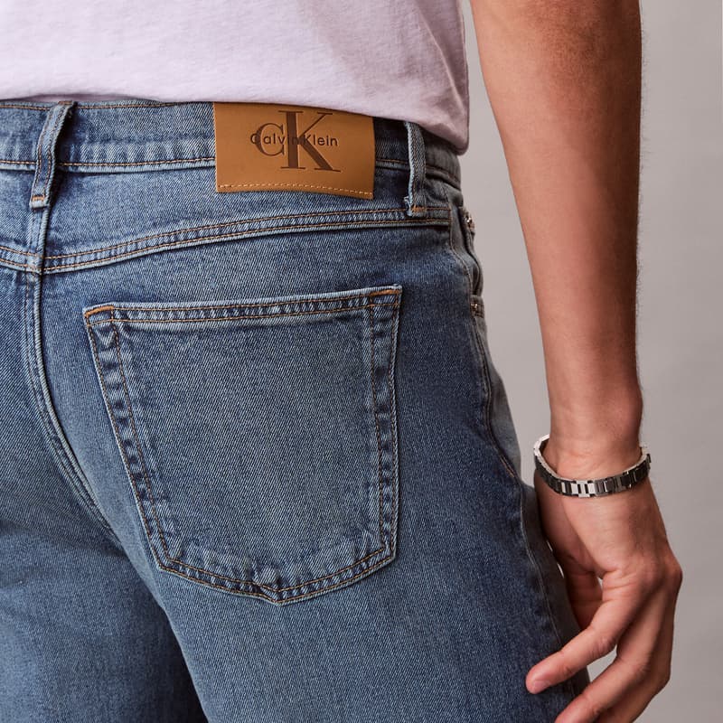 Штаны Calvin Klein XJN Джинсовый Синий Мужские Джинсы - изображение 5