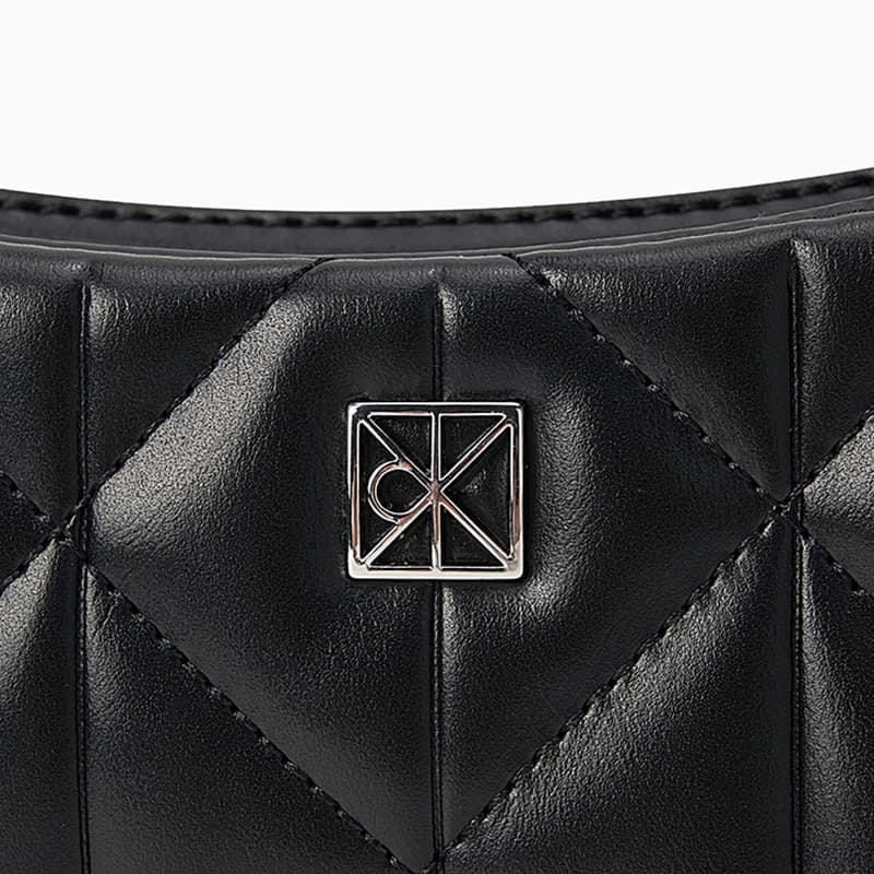 Мини-сумка CALVIN KLEIN Синтетический материал Сумка через плечо Средняя Женская Космический черный - изображение 4